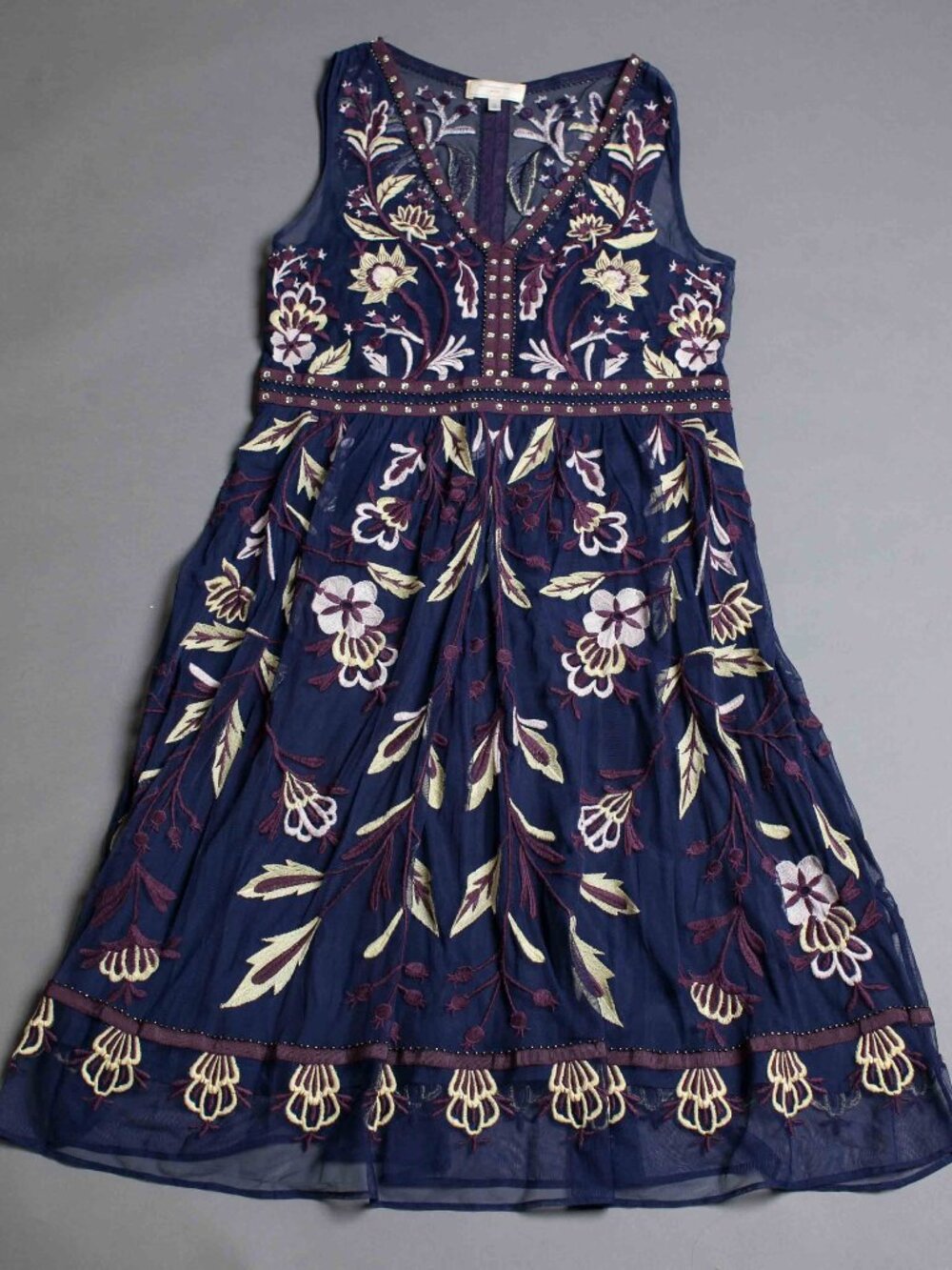 Moulinette Soeurs Embroidered Embellished Dress Size 14